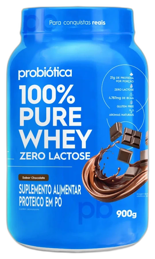 Whey Concentrado Pure Zero Lactose Probiótica
