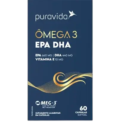 Ômega 3 EPA DHA Puravida