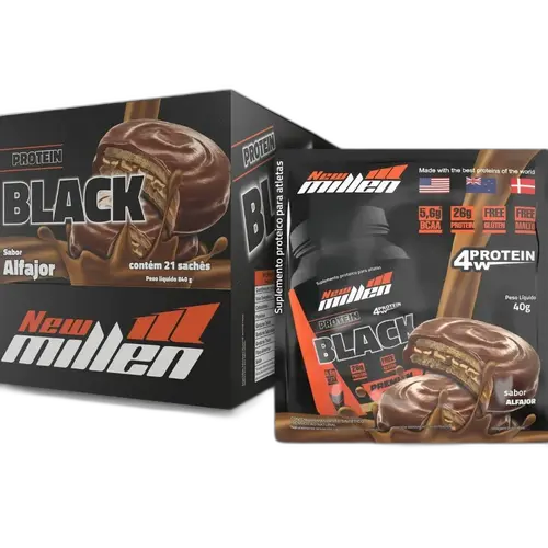Whey 4W Protein Black New Millen